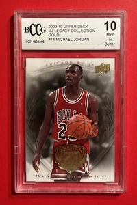 2009 Upper Deck MICHAEL JORDAN Legacy Collection Gold #14 BCCG 10 CHICAGO BULLLS - Picture 1 of 2