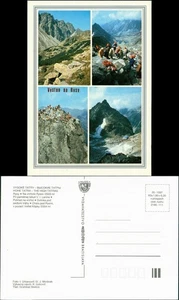 Postcard Vysoké Tatry VYSOKÉ TATRY Rysy Bergsteiger 1990 - Picture 1 of 3