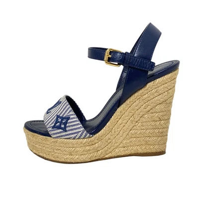 Auténticas sandalias LOUIS VUITTON Sail Away Line 1A3RBV Malinas - CL1127 de lona para mujer Foto 1 de 4