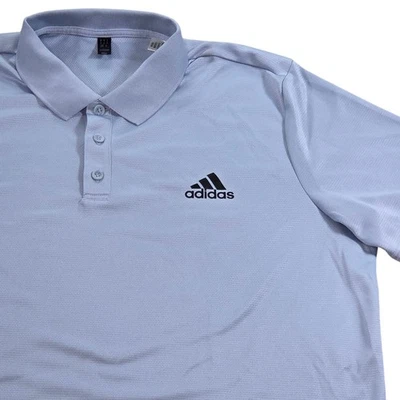 Рубашка поло Adidas Designed to Move для гольфа светло-голубая мужская размер XL - Изображение 1 из 4