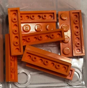 Placa LEGO 1x4, 3710, Naranja, CANTIDAD 10 Envío Gratis - Imagen 1 de 1