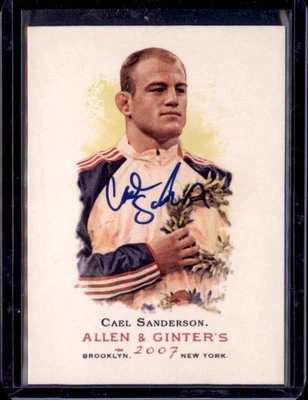 2009  Topps Allen & Ginter's #23 Cael Sanderson Auto/Signed in person - Image 1 of 2