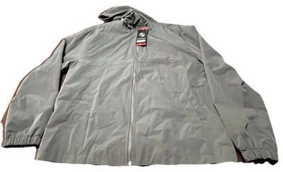 Chaqueta impermeable para hombre XL gris con capucha resistente al agua cortavientos ligera Foto 1 de 4