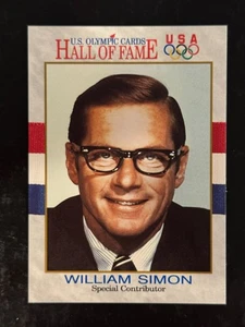 1991 Impel U.S. Olympicards Hall of Fame - William Simon #80 - Picture 1 of 2