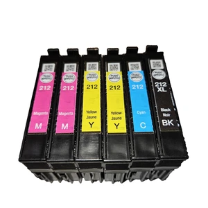6 leere Epson 212 Tintenpatronen bunt - Bild 1 von 7