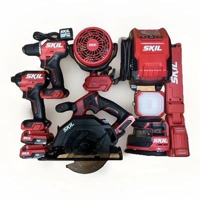 Skil 12v  Tool Set 8 Brushless Tools 2 Batteries - Image 1 of 4