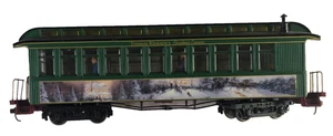 Hawthorne Village Thomas Kinkade Christmas Express Victorian Christmas Coach Car - Picture 1 of 6