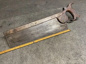 Antique 14” Back Saw J. Taylor & Son Advance Split Nut Hardware Sheffield Rare - Picture 1 of 14