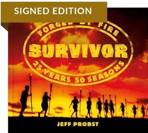 SURVIVOR Forged By Fire SIGNED 1st Edition Hardcover Book by Jeff Probst NEW - Picture 1 of 4