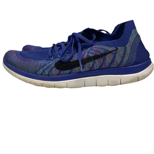 Nike Free 4.0 Flyknit Zapatos Mujer 10 Azul Púrpura Vivo Correr Gimnasio Tenis - Imagen 1 de 12