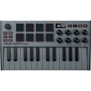 Akai Professional MPK mini mk3 Keyboard Controller Grey - Picture 1 of 8