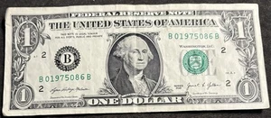 2021 New York $1 Bill August 6th 1975 Birthday/Anniversary Note - Picture 1 of 2
