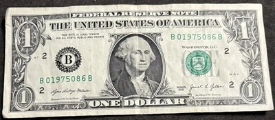 2021 New York $1 Bill August 6th 1975 Birthday/Anniversary Note - Image 1 of 2