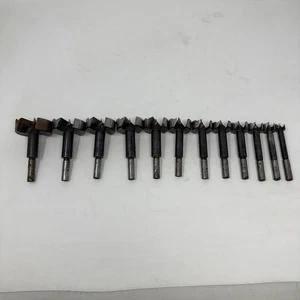 VINTAGE AUSTRIA FISCH 12 PIECE SHARK FORSTNER BIT SET - Picture 1 of 7