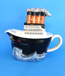 Tony Carter Collections Teapot Titanic Ceramic Made in England #985/98 Cool - Picture 1 of 9