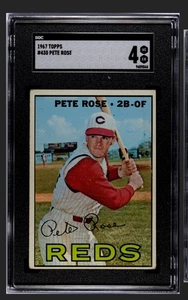 🔥🟥PETE ROSE🟥🔥1967 TOPPS SGC 4 VINTAGE HOF REDS - Picture 1 of 3