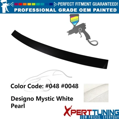 Fits 10-16 Benz E-Class W212 4Dr OE Style Painted #048 White Roof Spoiler ABS Foto 1 de 4