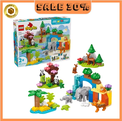 [ BIG SALE ] LEGO DUPLO Town 3 in 1 Wild Animal Families 10446 (92 Pieces) - Image 1 of 4