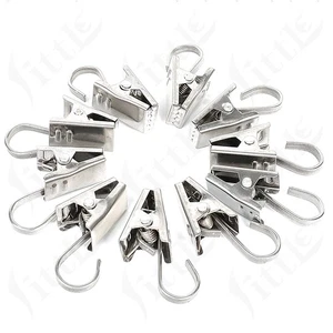 Stainless steel Curtain Clips for Curtain Curtain Clamp Drapery Hooks Alligator - Picture 1 of 7