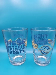 Pair Of Karbach Brewing Co. Octoberfest Pretzels 8 Oz Tasting Glass Houston TX - Picture 1 of 4