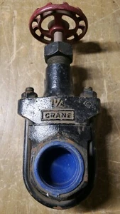 Stockham Crane 1-1/4" NPT Iron Clip Gate Valve 150S-225 CWP CAT 490 1J-2857-F8 - Picture 1 of 5