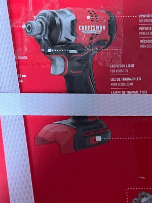 CRAFTSMAN V20 RP 20-volt Max 1/4-in Brushless Cordless Impact Driver TOOL ONLY - Image 1 of 2