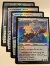 4x MTG Ornithopter of Paradise Modern Horizons 2 232/303 Foil Common NM/M