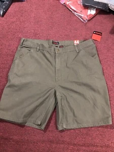 Pantalones Cortos Wolverine Terrain Hombre Talla 44 Verde Campo Oscuro Carga Algodón Grava Lavado - Imagen 1 de 9