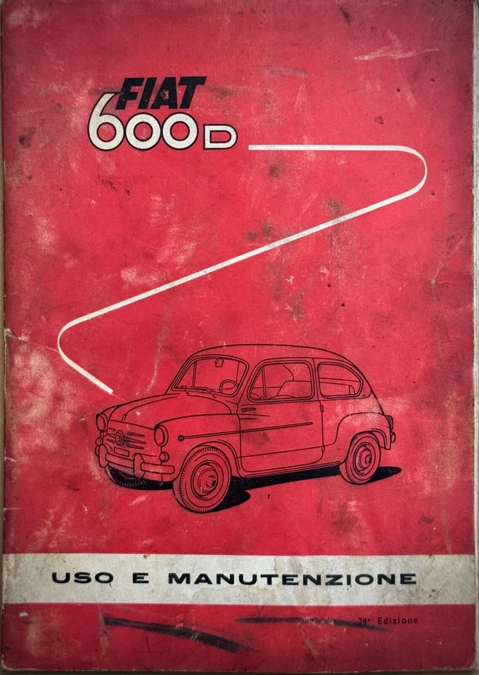 FIAT 600 D-Libretto originale uso e manutenzione-ITA-24° Edizione-1961- - Immagine 1 di 1