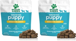Doggie Dailies Cognitive Puppy  Vitamins Ashwagandha Antioxidants 120 Chews 2 Pk - Picture 1 of 4