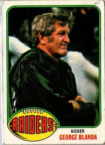 1976 Topps George Blanda #355 Oakland Raiders buono - Foto 1 di 2