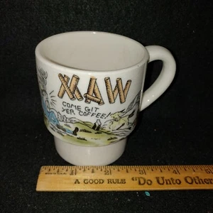 "Taza de colección rara japonesa ""Maw Come Git Yer café!" humorística del Día de la Madre - Imagen 1 de 10