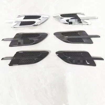 Chrome/Black/Carbon Fiber Pattern Side Fender for Bentley Bentayga 2016-2020 Foto 1 de 4