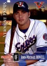 2005 Vermont Expos Grandstand #17 John-Michael Howell Winter Park Florida Card