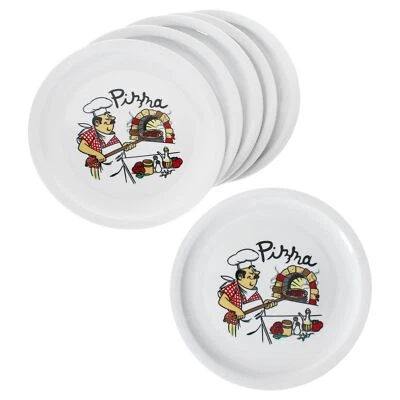 6er Set Luigi Pizzateller Ø30,5cm 6 Personen Teller Pizza Bäcker Platte  - Bild 1 von 4