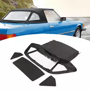 Fit Mercedes R107 Soft top 280SL 560SL 380SL 450SL Convertible 68-89 1972 Black - Foto 1 di 18