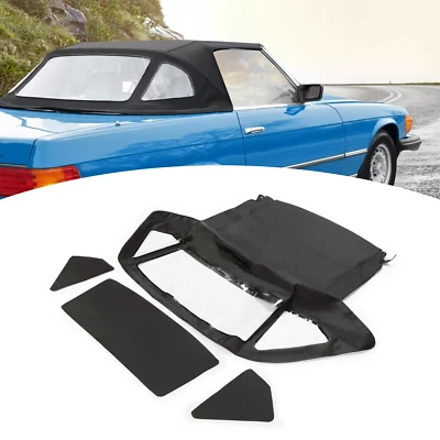 Fit Mercedes R107  Soft top 280SL 560SL 380SL 450SL Convertible 68-89 1972 Black - Image 1 of 4