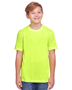 CORE365 CE111Y Youth Fusion ChromaSoft Performance Stylish Active Fit T-Shirt - Picture 1 of 17