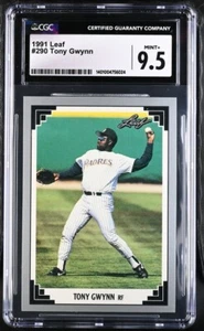Tony Gwynn #290 | 1991 Leaf CGC 9.5 - Picture 1 of 2