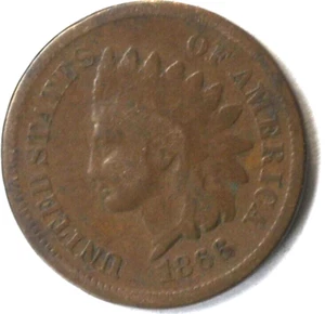 Centavo cabeza india 1866 1 c Filadelfia de Estados Unidos - Imagen 1 de 2