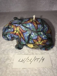 Vintage Swazi Nilpferd bunte Kerze ~ Neu - Bild 1 von 5