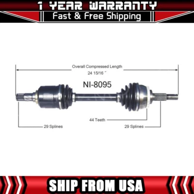 Junta CV eje conductor delantero izquierdo para Nissan Máxima I35 2000 2001 2002 2003 04 Foto 1 de 3