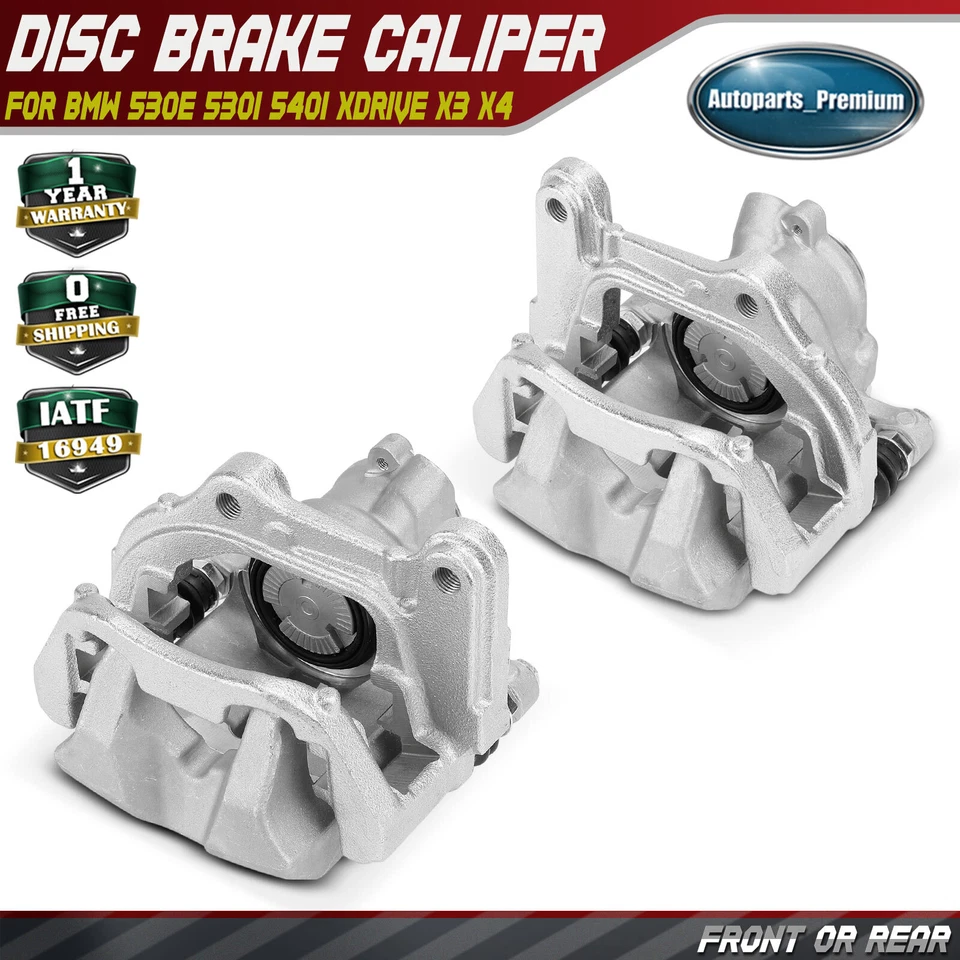 2x Pinza de freno delantera/trasera con soporte para BMW G30 530e 530i 540i xDrive X3 X4 Foto 1 de 4