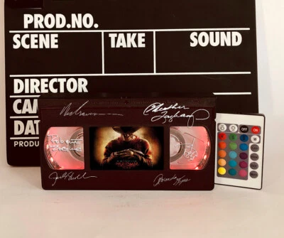 复古 VHS 灯榆树街噩梦 VHS 录像带,万圣节,恐怖电影灯 — 第 1/4 张图片