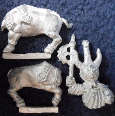 1992 Chaos Dwarf Bull Centaur Axe 4 Body 1 Renders Citadel Dwarves Dawi Zharr GW - Image 1 of 2