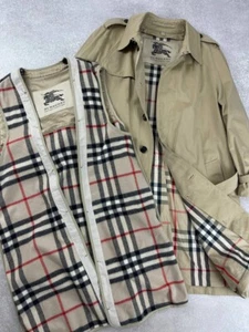Men’s Burberry Trench Coat Jacket Nova Check Size 56 - Picture 1 of 24