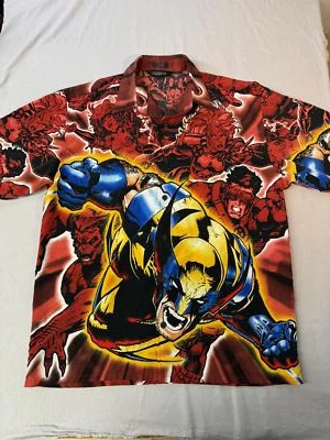 VTG X-Men Wolverine AOP Button Up - 2001 Changes - M - Image 1 of 4