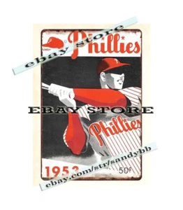 modern wall art sale 1953 Baseball Jahrbuch Metall Blechschild - Bild 1 von 4