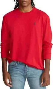 Polo Ralph Lauren Men's Long Sleeve Crew Neck Pon, Red, S - Picture 1 of 1