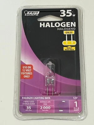 Feit Electric 35 Watt 12V Lighting GY6.35 BPQ35T4 SINGLE BULB New - Image 1 of 2